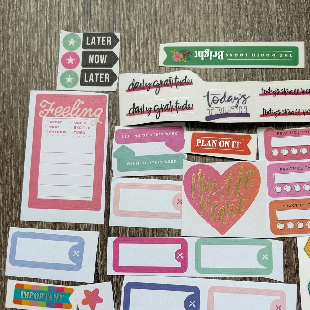 ❤️$4 Vibrant Not So Mystery Happy Planner Sticker Set